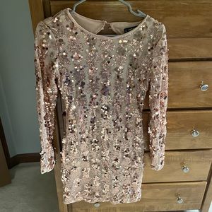 SHEIN Sequin dress open back